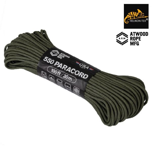 Parašutistické lanko Paracord 550 Lbs Olive Drab