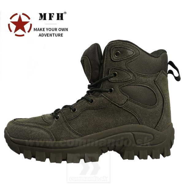 Commando Boots MFH OD Green zeleno sivá obuv