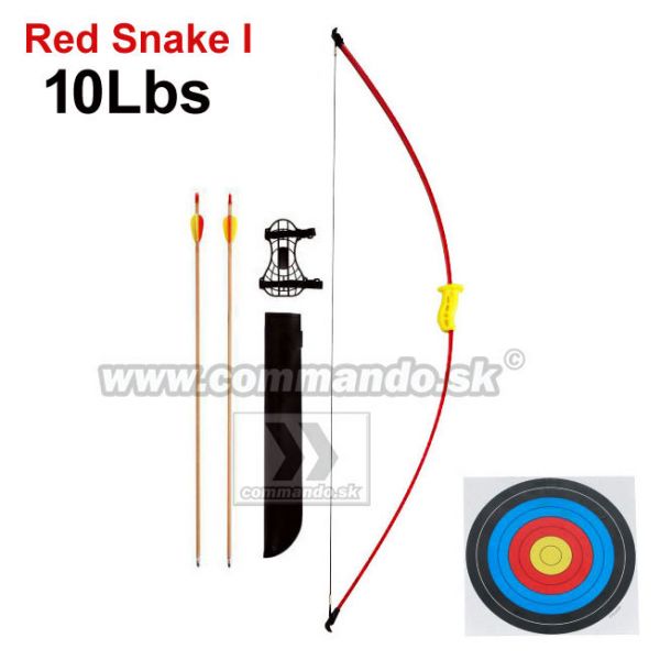 Luk Recurve Bow Red Snake I 10 Lbs Set 93cm