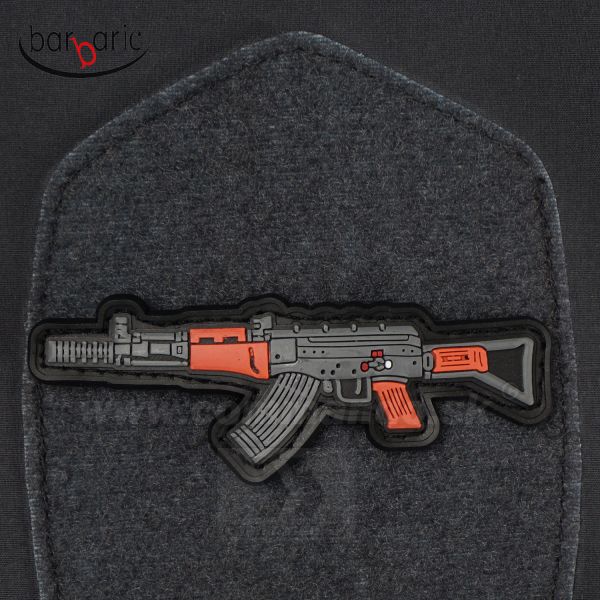 Gun Patch AK47 Kalashnikov 3D nášivka PVC 08227