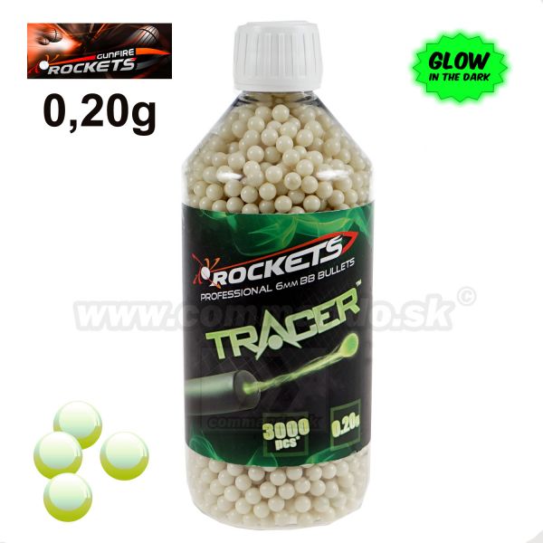 Airsoft Rockets TRACER 3000 ks BBs 0,20g Professional