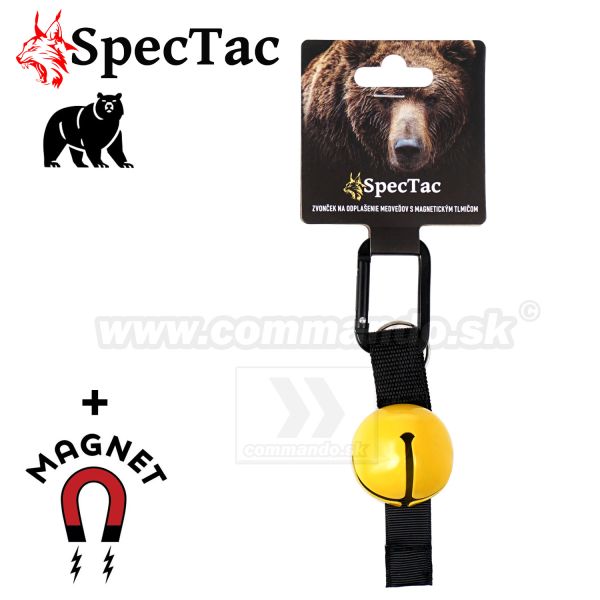 SpecTac Rolnička na medvede Bear Bell Zvonček s magnetom