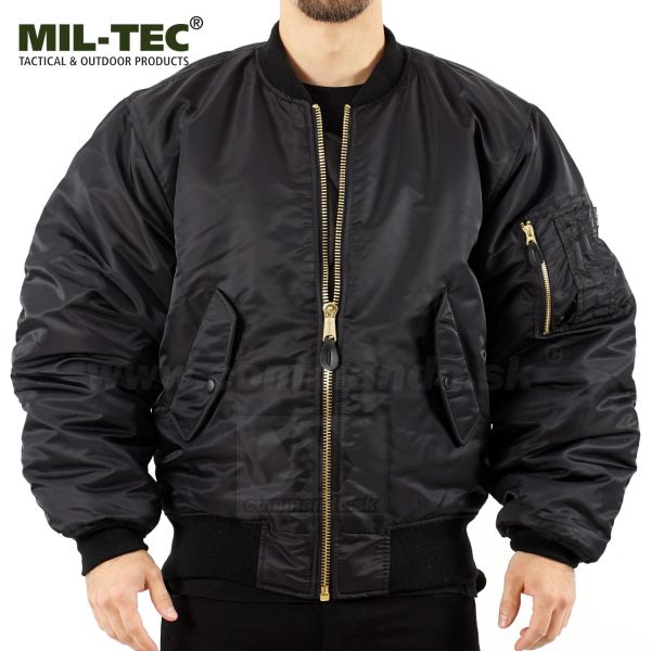 US TYP MA1® Pilot Jacket čierna bombera Basic Miltec®