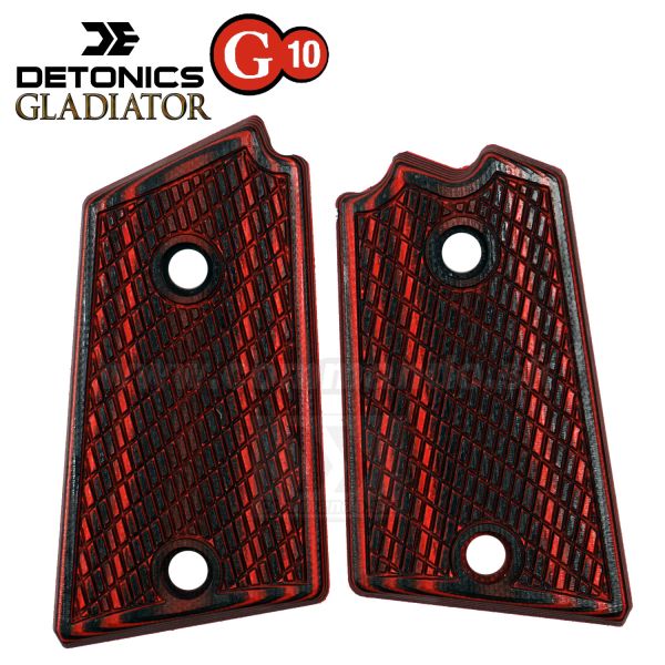 Pažbičky Gladiator D séria G10 červené Detonics