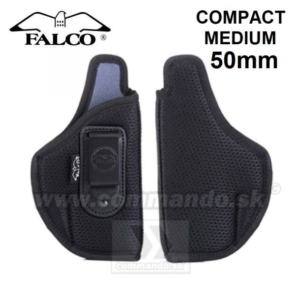 FALCO priedušné puzdro pre skryté nosenie s 50mm oceľovou sponou COMPACT (MEDIUM)