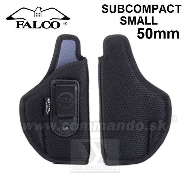 FALCO priedušné puzdro pre skryté nosenie s 50mm oceľovou sponou SUBCOMPACT (SMALL)