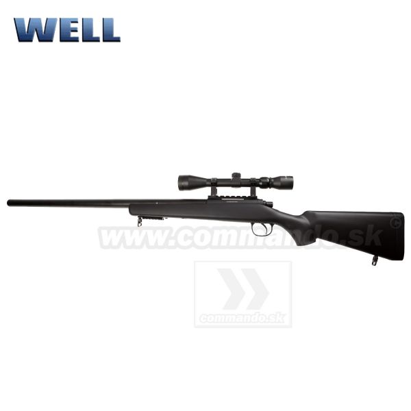 Airsoft Sniper Well MB03C Set 3-9x40 manual 6mm