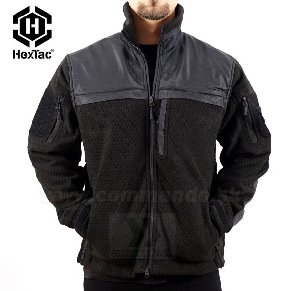 ELITE Fleece Jacket HEXTAC® flisová bunda Black Miltec®