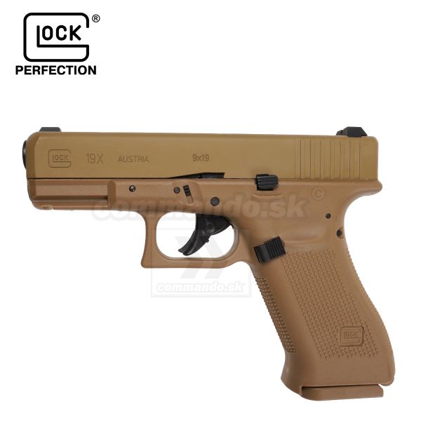 Vzduchová pištoľ Glock G19X FDE GBB CO2 4,5mm Airgun pistol