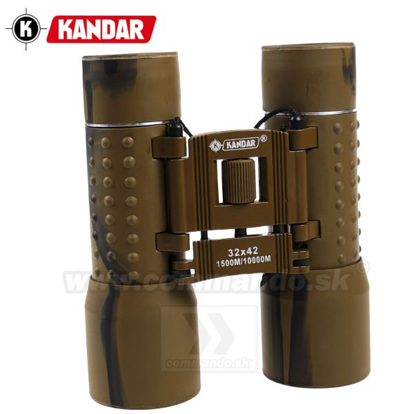 Ďalekohľad KANDAR® HD Compact 32x42 Dark Earth Binocular