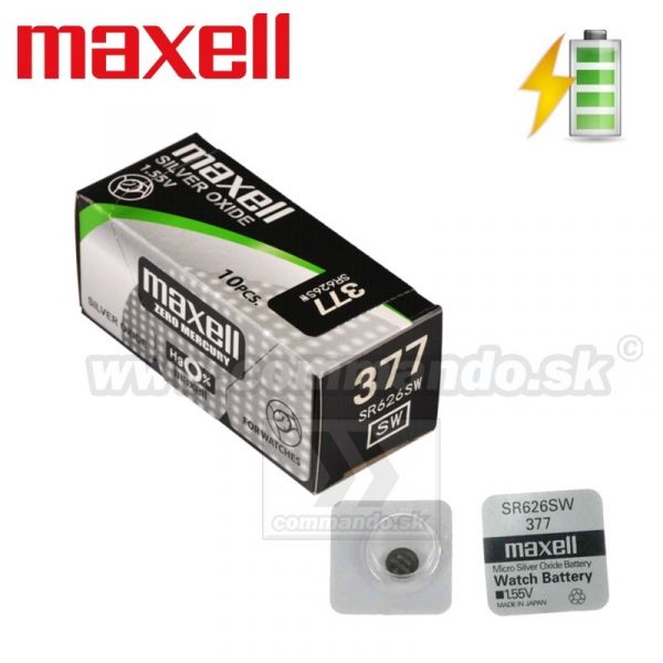 Gombíková batéria Maxell 377- SR626SW 1ks