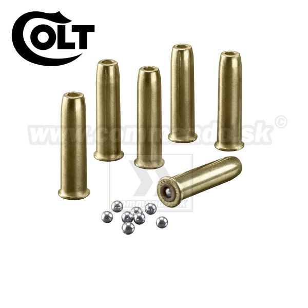 Náhradné nábojnice 6ks Colt SAA CO2 4,5mm, BB shells