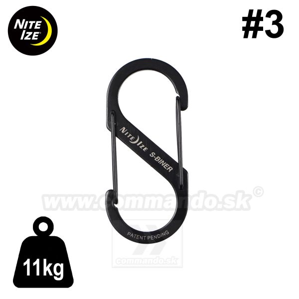 Karabínka S-BINER® 11kg #3 Stainless Nite Ize® Dual Carabiner