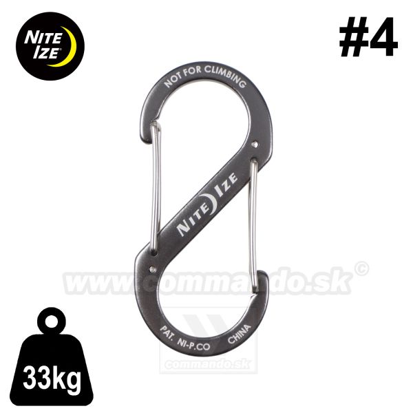 Karabínka S-BINER® 33kg #4 Aluminum Nite Ize® Dual Carabiner