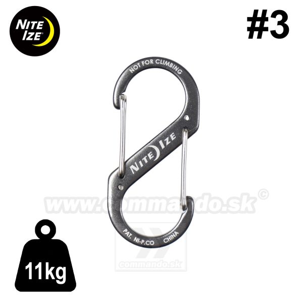 Karabínka S-BINER® 11kg #3 Aluminum Nite Ize® Dual Carabiner