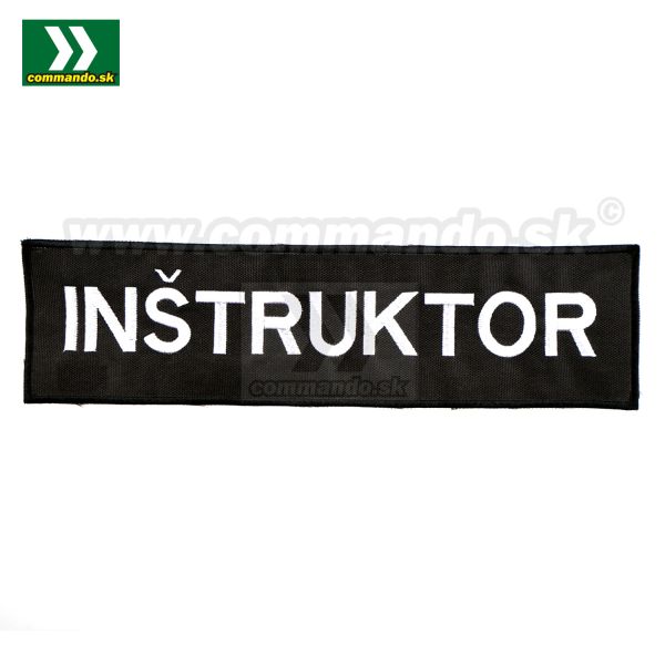 Nášivka Inštruktor so suchým zipsom 295x80mm