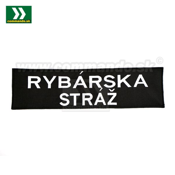 Nášivka Rybárska stráž so suchým zipsom 350x95mm