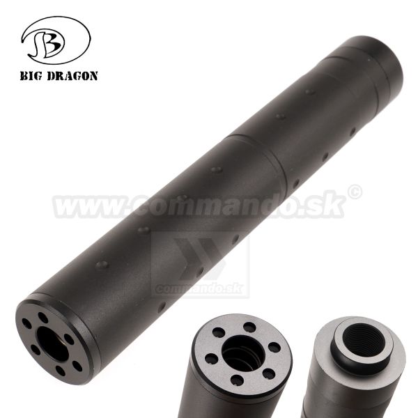 Airsoftový tlmič Silencer 20cm 14mm CCW Big Dragon