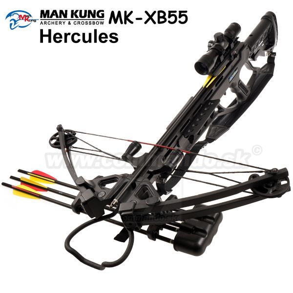 Kuša kladková Man Kung MK-XB55 HERCULES 185Lbs KIT optika 4x32