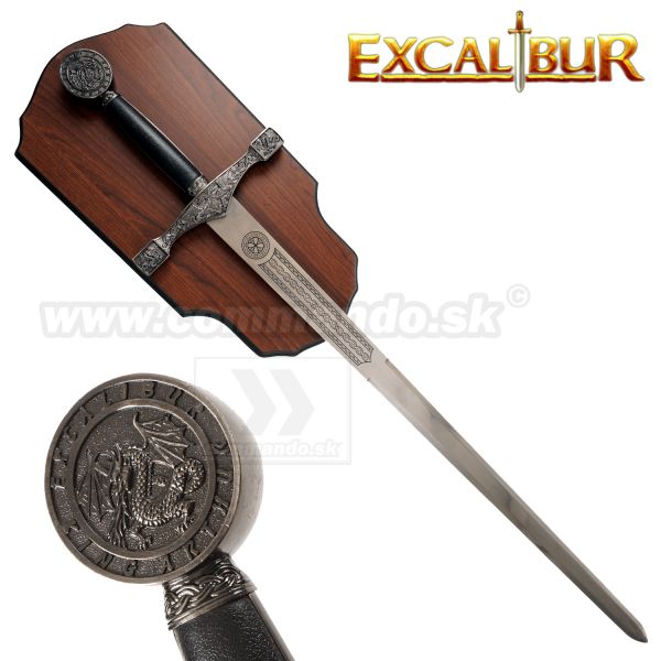 EXCALIBUR King Arthur strieborný ozdobný meč 115cm Kráľa Artuša