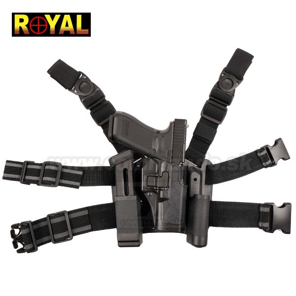 Stehenné puzdro na pištoľ Glock G17 pravé Leg Holster Royal®