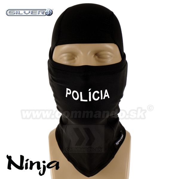 POLÍCIA Kukla Ninja Termoaktivna Silver Plus