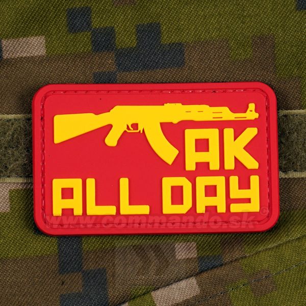 AK ALL DAY - 3D nášivka PVC