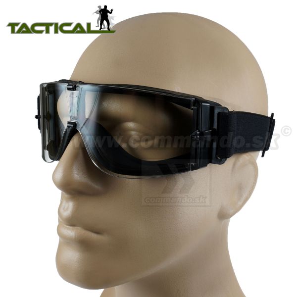 Taktické okuliare X800 Glasses s jedným čírym zorníkom