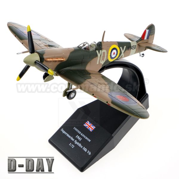 Model Supermarine Spitfire 1/72 Royal Air Force DieCast