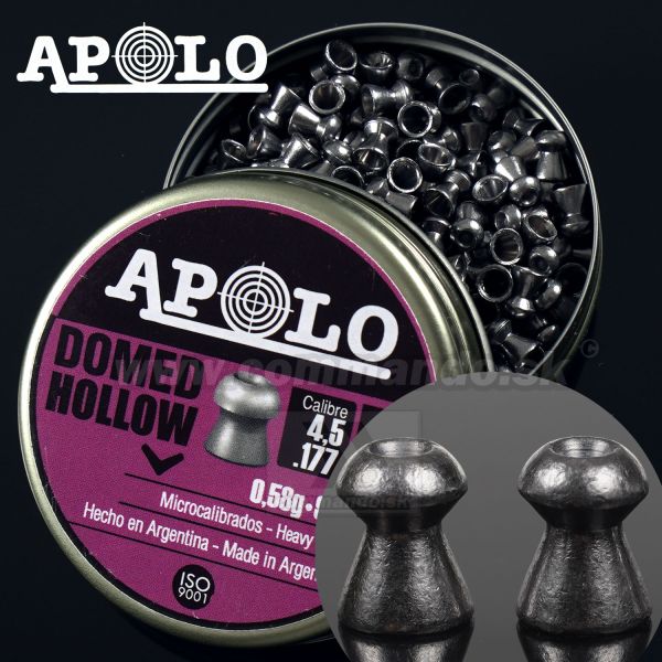 Diabolo APOLO Domed Hollow 4,5mm 250ks 0,58g Heavy Weight