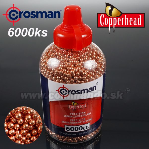 Crosman BB Steel Copperhead 6000ks oceľové broky 4,5mm