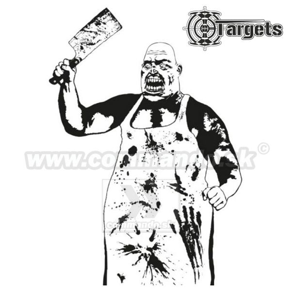 Papierový terč "ZOMBIE BUTCHER TARGET", 5ks