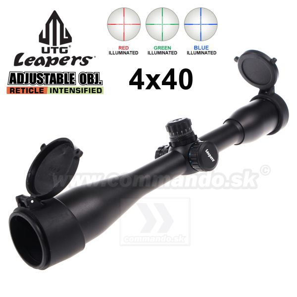 Puškohľad LEAPERS 4x40 UTG MilDot Ø25,4mm