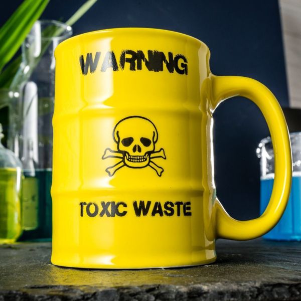 Warning TOXIC WASTE Hrnček porcelánový 500ml