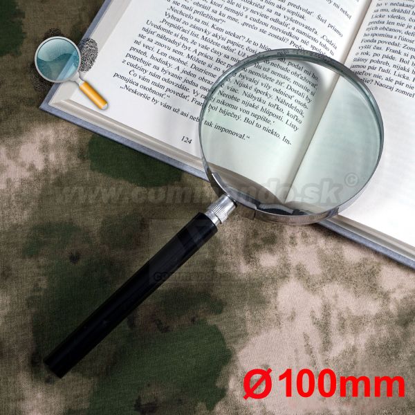 Lupa 100mm Glass Magnifying