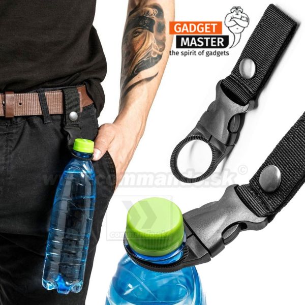 Turistický držiak na PET fľaše čierny GearMeUp