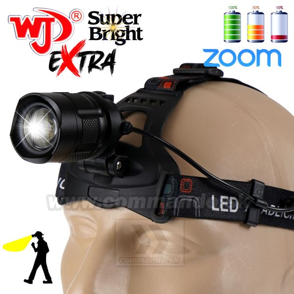 Čelovka WJD® P50 Extra 2x18650 Headlamp 20127