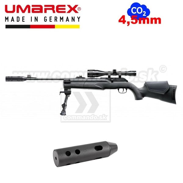 Vzduchovka UMAREX 850 M2 XT Kit s kompenzátorom CO2 4,5mm - 16J