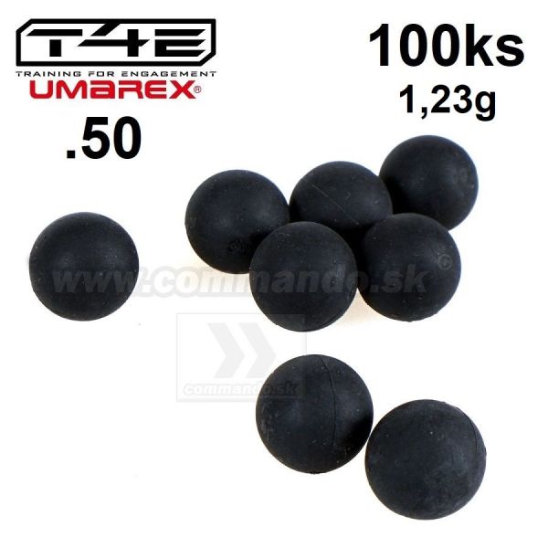 Strelivo T4E RB 50 kal. .50 1,23g Rubberball 100ks