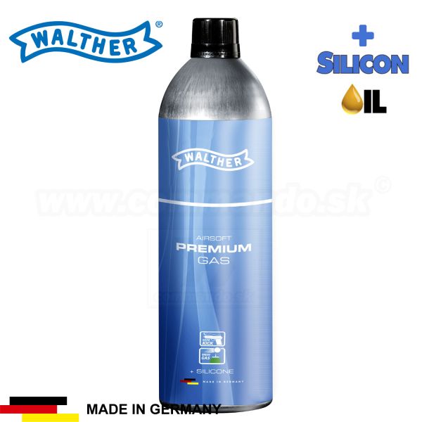 Airsoftový Plyn Walther Premium Gas 750ml + Silicone