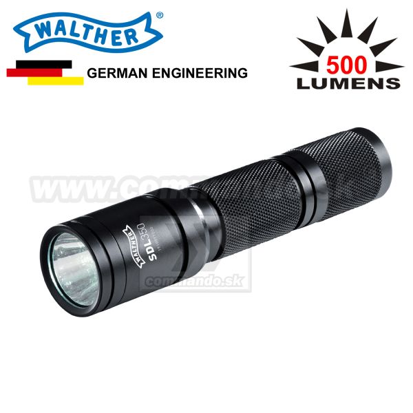 Baterka, svietidlo Walther SDL350, Flashlite 500Lum.