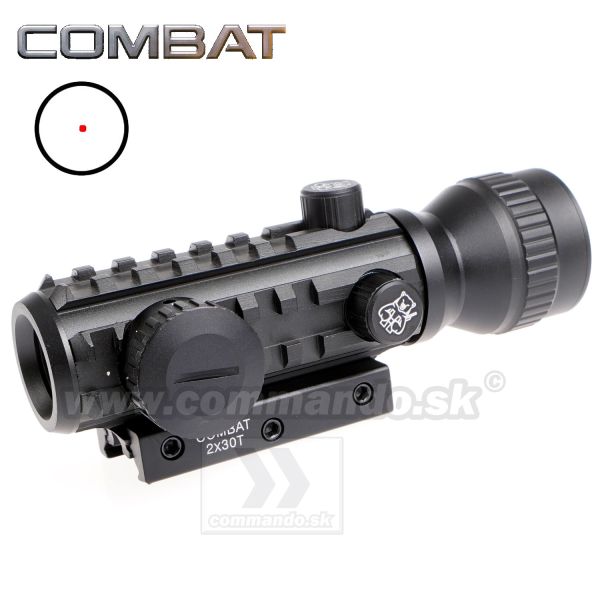 Kolimátor Combat 2x30T 3Rail Dot Sight 21/22 + 11mm