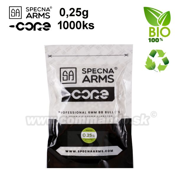 Specna Arms® BBs BIO guličky 0,25g 1000ks biele 6mm