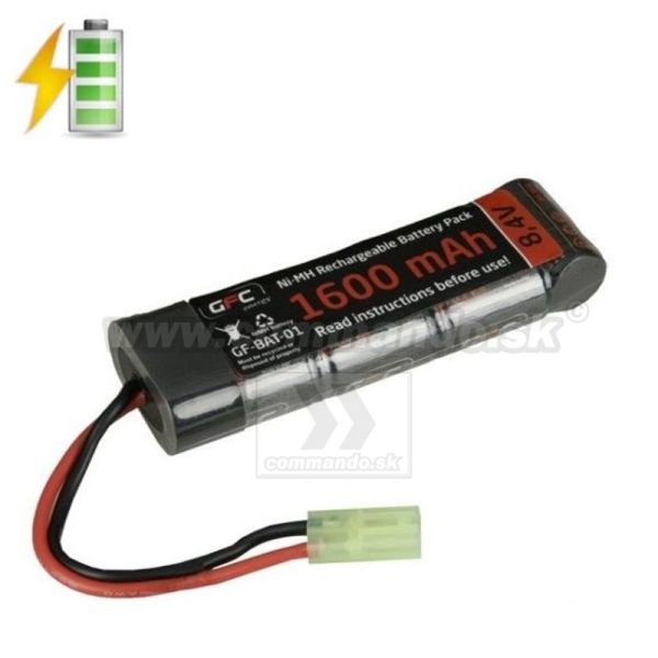 Airsoft Batéria NiMH 8,4V 1600mAh Block Tamiya konektor malý GFC