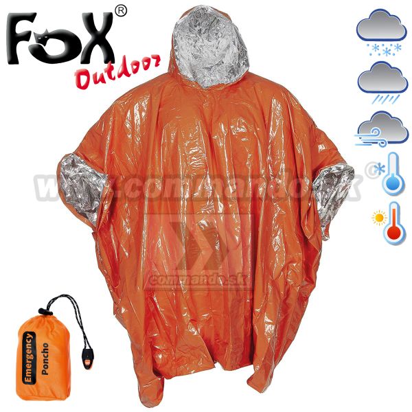 Núdzové survival pončo Emergency poncho