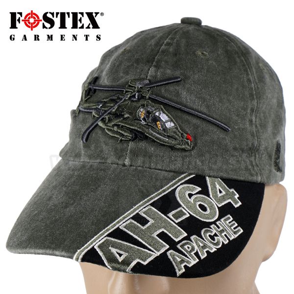 APACHE AH-64 3D šiltovka Baseball Cap Fostex Garment