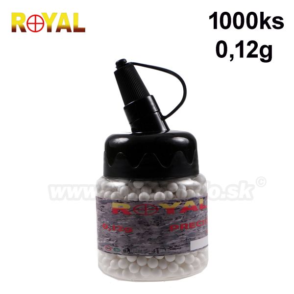 Airsoft guličky BBs 0,12g 1000 ks 6mm ROYAL