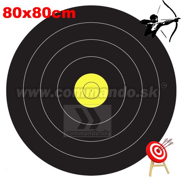 Lukostrelecký terč papierový 80x80cm FELD Papper target