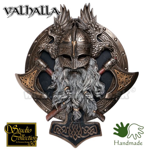 VALHALLA Viking štít na stenu 27cm 708-7748