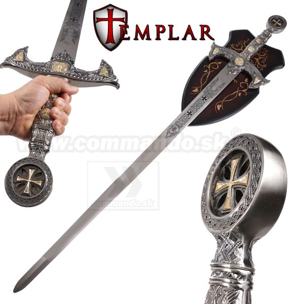 Templársky meč veľký Ornamental Templar Sword